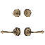 Nostalgic Warehouse Classic Rosette Entry Set with Fleur Lever-2101770883-2080956988-2101770882