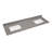 Madrid 73 Composite Material 2 Double Bathroom Vanity Top Yes Sink