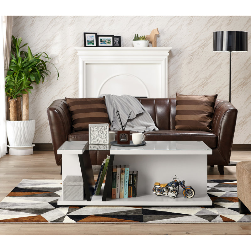 Block Coffee Table with Storage