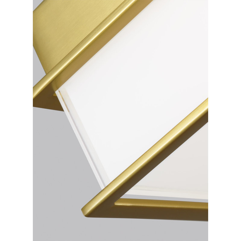 Transom 3 - Light Flush Mount, Burnished Brass