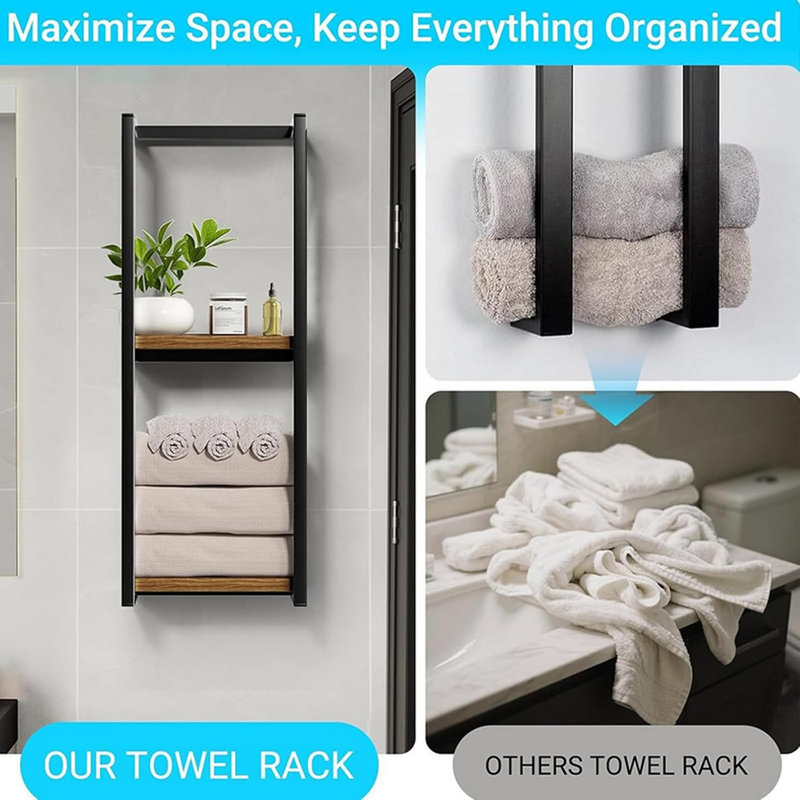 Wall Mounted Bathroom Towel Rack