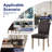Upholstered Faux Leather Dining Chairs with Nailhead Trim, Waterproof Kitchen Chairs with Solid Wood Legs for Dining Room-84118437-116817690