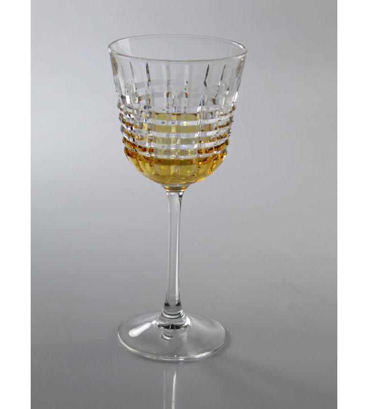 Ensemble de 6 verres à vin, Transparent / ambre