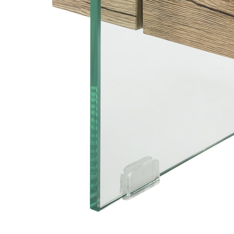 Table basse en traineau Kayley, Naturel