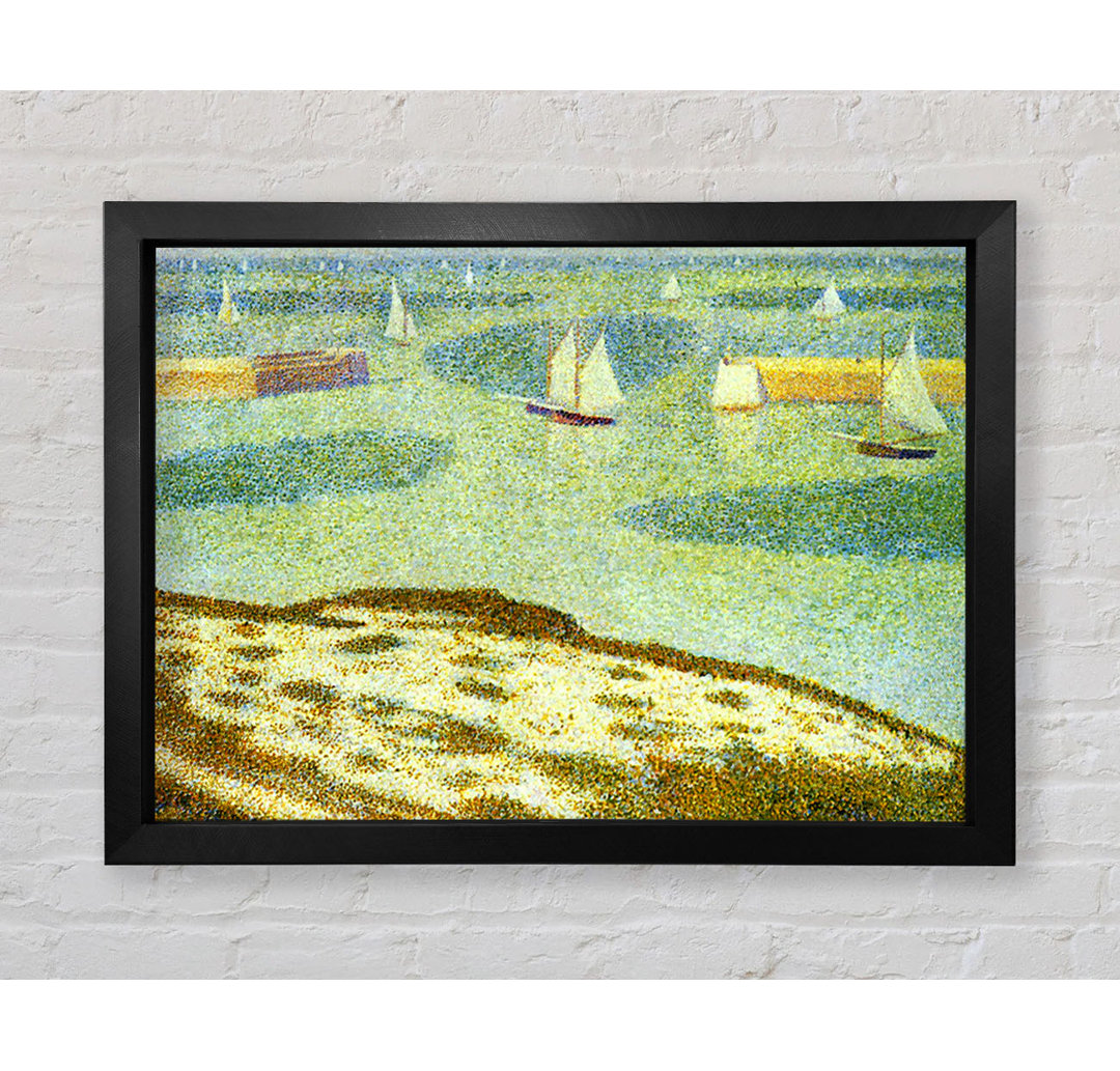 Seurat Eingang von Port-En-Bessin - Einzelner Bilderrahmen Kunstdrucke