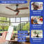Ventilateur de plafond 52 po Krystabella
