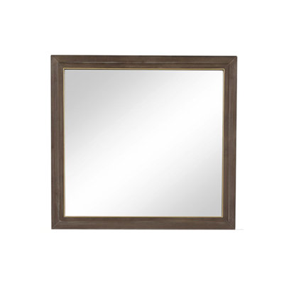 Miroir, aucun assemblage requis, finition noyer sablé