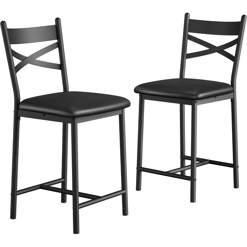 Counter Stool with Metal Frame