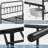 Classic Metal Platform Bed Iron Open-Frame Bed with High Headboard and Footboard-1832431510-1778892815