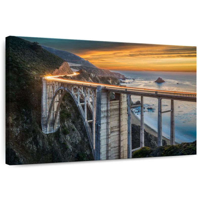 Lilie Bixby Bridge Seascape, 26" H x 39" W