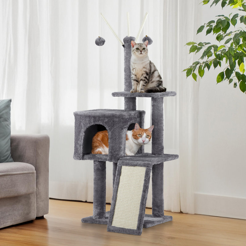 Tour pour chat avec lit plateforme rembourré 49 po Geistlinger