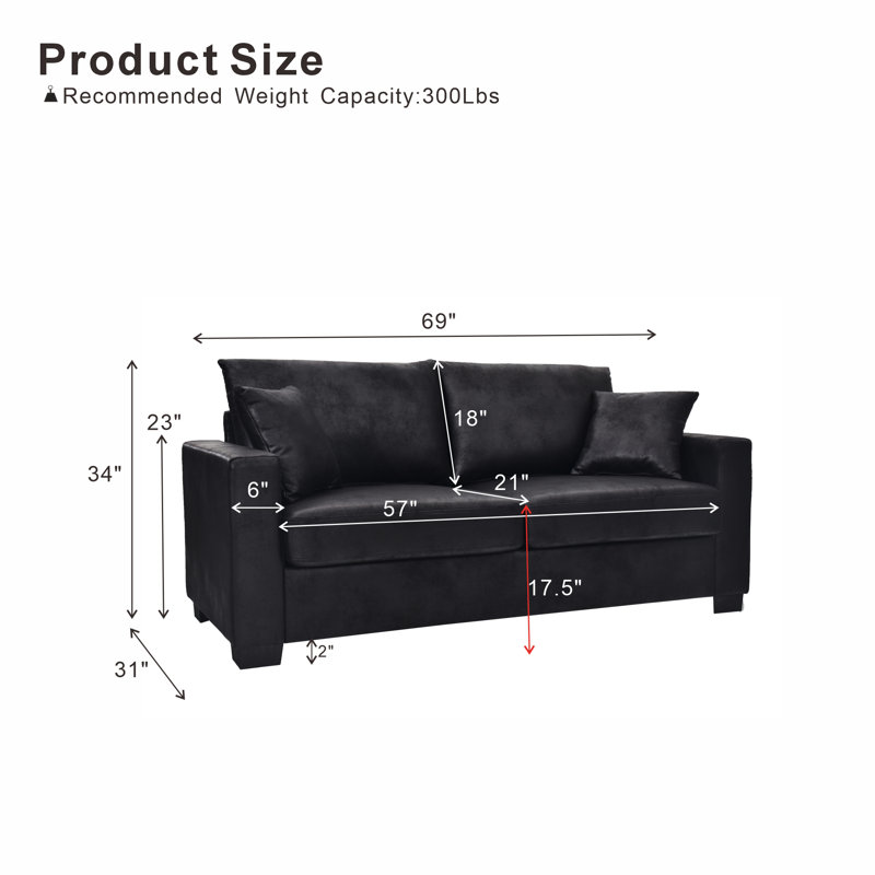 Reception Sofas, Black