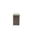 Table de chevet en chêne gris, 24 po x 16 po, H 24 po, structure en bois lumineux