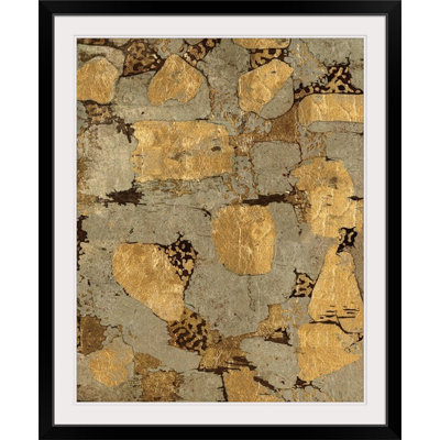 'Gilded Stone Gold I' Graphic Art Print