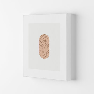 Mila Leaf Pink N2 1 Piece Wall Art