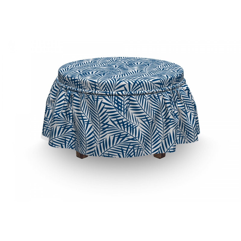 Box Cushion Ottoman Slipcover