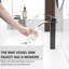 Tall Waterfall Basin Mixer Tap, Bathroom Sink Tap (Black)