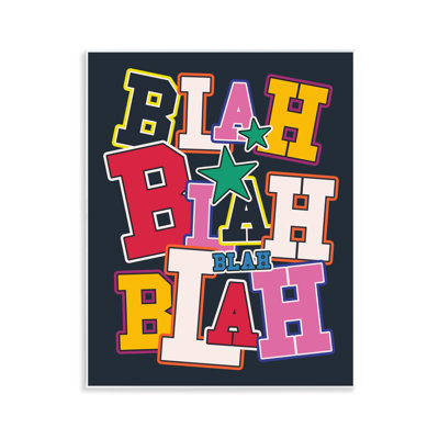 "Bold Blah Blah", art mural sur bois par Ahmad Sayeh Hussein