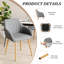 49.5cm H Upholstered Dining Chairs With Wooden Legs-904452885-876852300