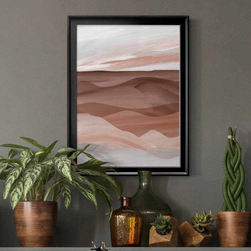 Sedona Valley - Peinture sur toile encadrée, H 30,5 po x l 42,5 po x P 1,5 po, Cadre noir