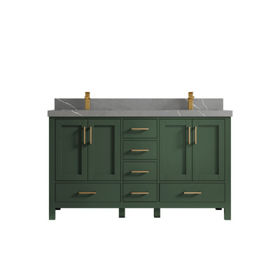 Ensemble de meuble-lavabo double 60 po Malibu