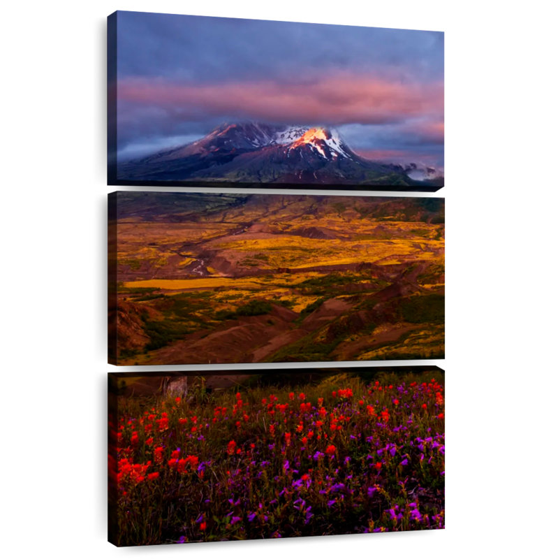 Alvord Mount Helens Wildflowers, H 45 po x l 28 po
