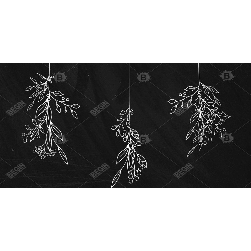 Mistletoe - 15.75"x31.50" Desk mat