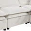 Grand canapé modulaire double en forme de U à deux couches, librement combinable, 6 places avec fonction de rangement-839253265