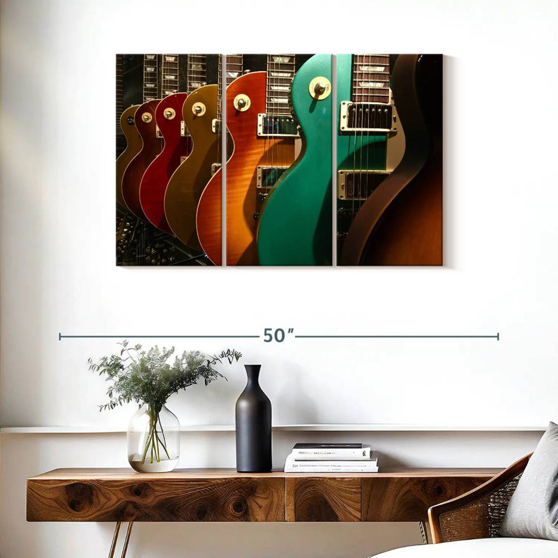 Abarca Electric Guitars Display, 24" H x 38" W