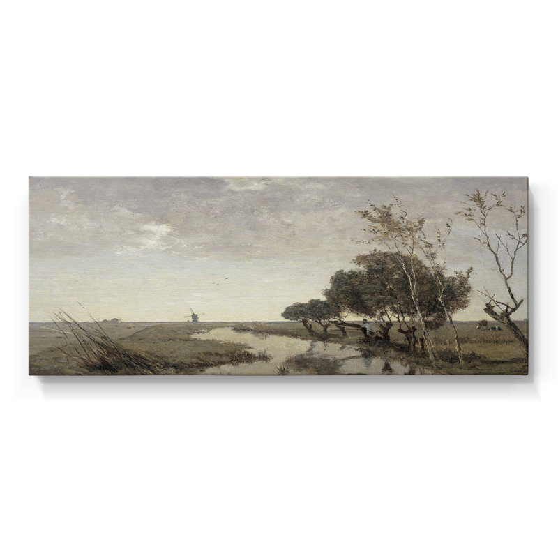 Série paysage - DCXII - Toile tendue avec châssis - Prêt à accrocher, H 12 po x l 30 po