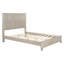 Base de lit en bois, cadre de lit plateforme grand avec tête de lit, haute tête de lit en bois naturel, pas de sommier tapissier, beige-1706263185-1706263190