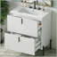 Meuble-lavabo de 30 pouces avec lavabo en céramique, tiroirs à extension complète, glissières à fermeture en douceur et conception cannelée pour les salles de bain modernes-1314978698