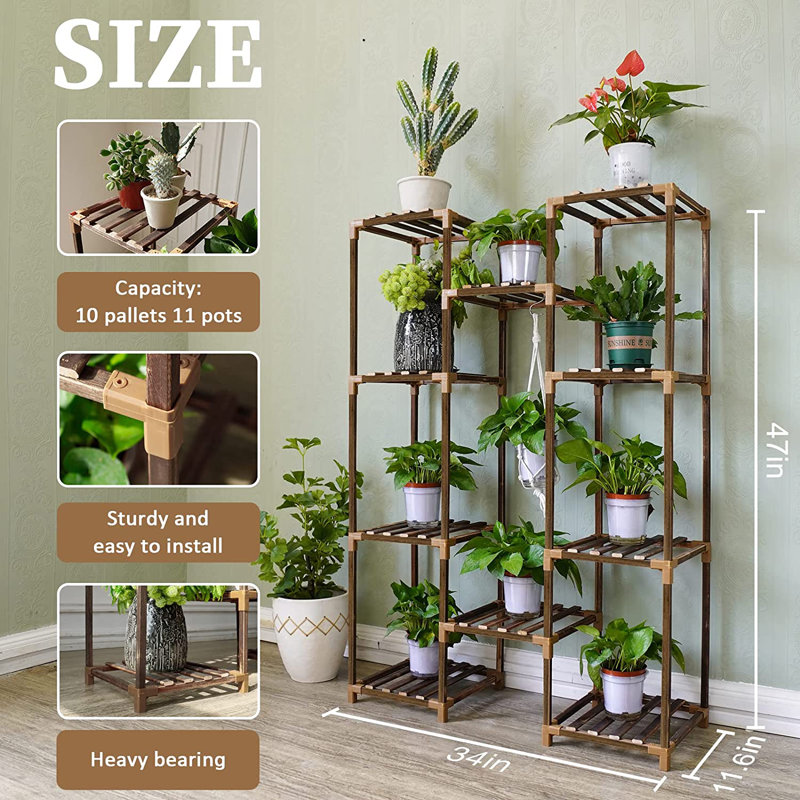 Wood Plant Stand