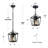 1 - Light 10" H Black Outdoor Hanging Lantern