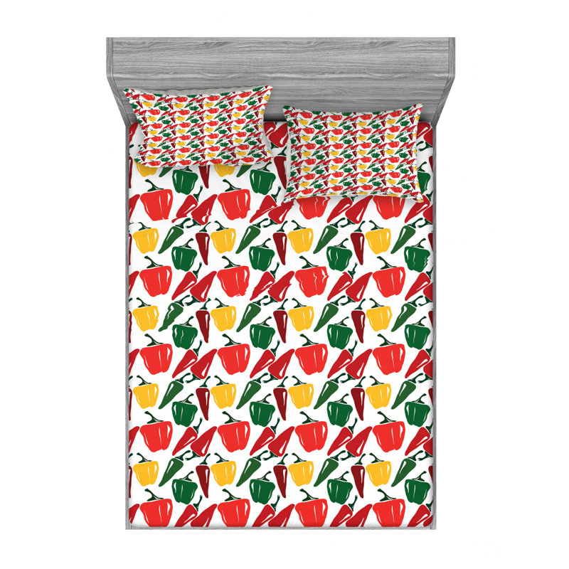 Microfiber Sheet Set, Queen Sheet Set with Fitted Sheet