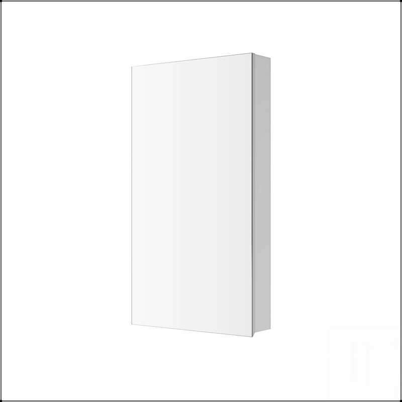 Armoire à pharmacie à surface sans miroir avec bords biseautés pour un rangement et une élégance modernes dans la salle de bain