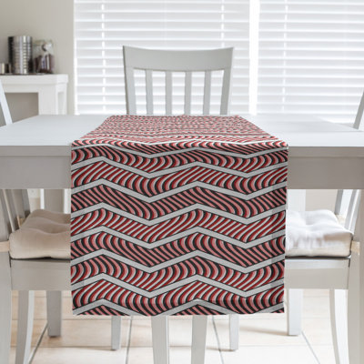 Chemin de table à chevrons ondulés Stephenie