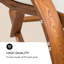 180cm Long Pine Double Chaise with Cushions
