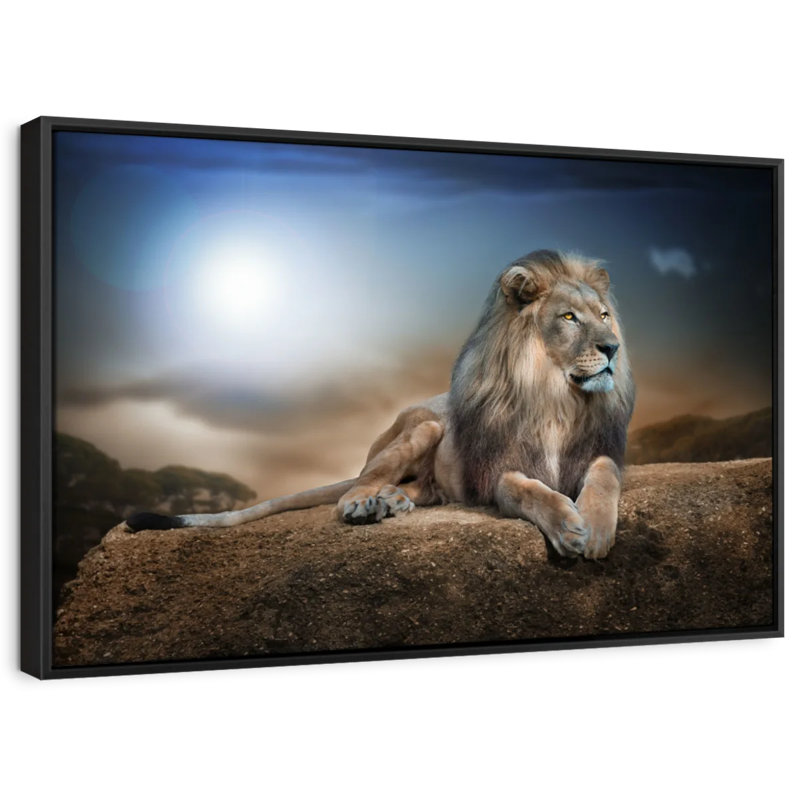 Impression sur toile Lion King, H 37 po x l 25 po