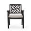 Chaise de patio avec coussin