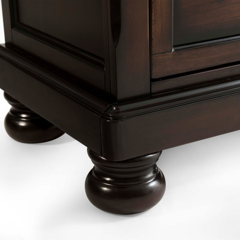 Commode 5 tiroirs Cordle, Brun