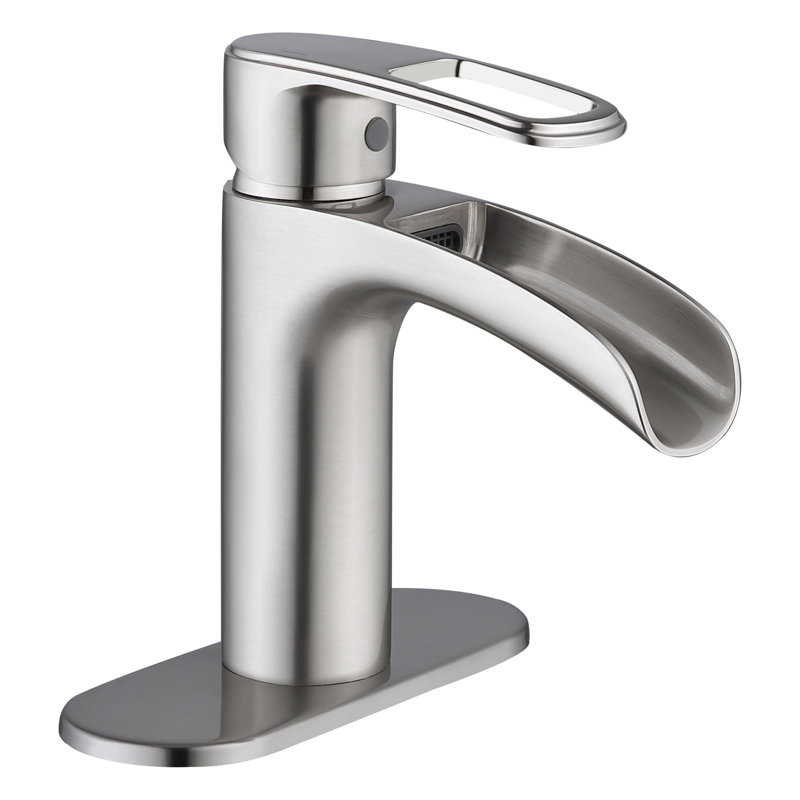 Single-Hole Single-handle Bathroom Faucet, Brushed Nickel