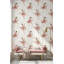 Papier peint fond blanc danseuse rose-997132780