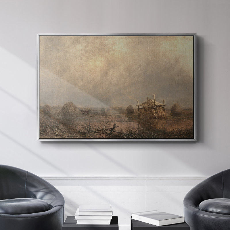 "Vintage Landscape-CCVV" sur toile, Argent, H 27 po x l 41 po