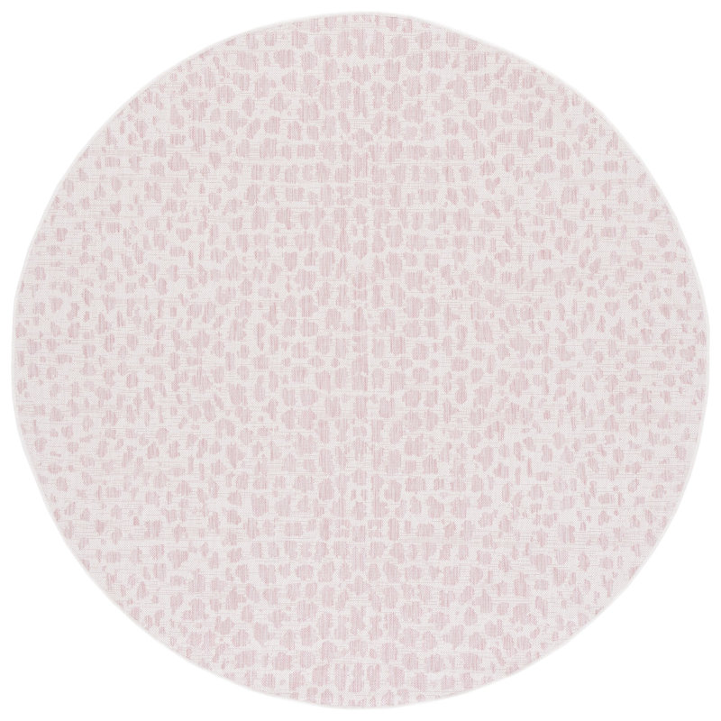 Aviyanah Performance Animal Print Indoor/Outdoor Area Rug, Round 6'7"