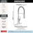Ermelo Pro Commercial Style Kitchen Faucet, Pull Down Sprayer Kitchen Sink Faucet-94139974