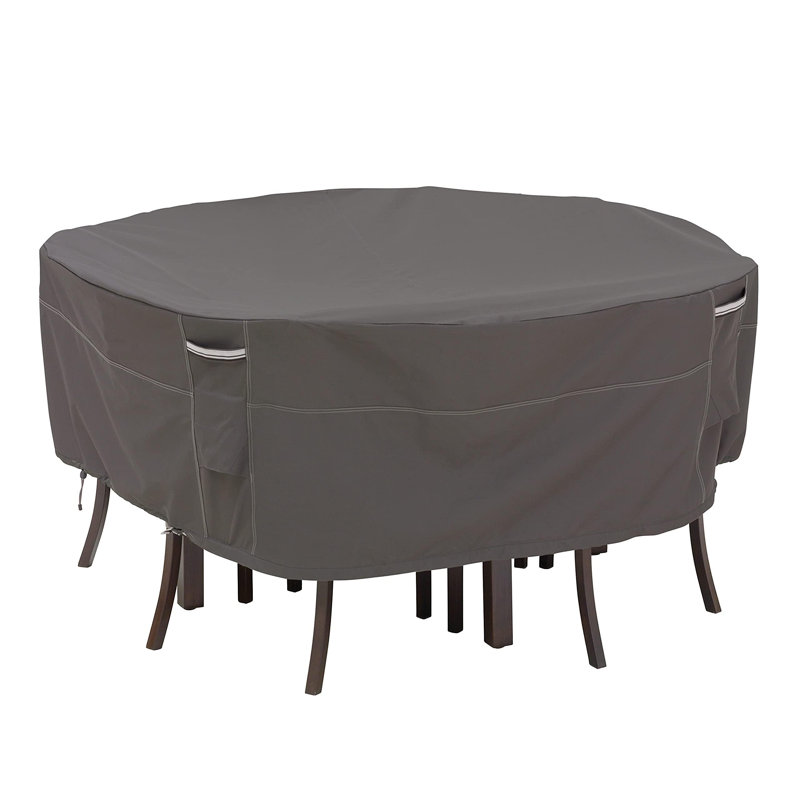 Weatherproof 94-Inch Rectangular/Oval Patio Table and Chair Set Cover, 1-Pack, (Dark Taupe/Mushroom/Espresso)