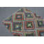 Tapis en laine, tapis Kilim, tapis rétro, tapis turc, tapis de couloir, tapis de cuisine bleu