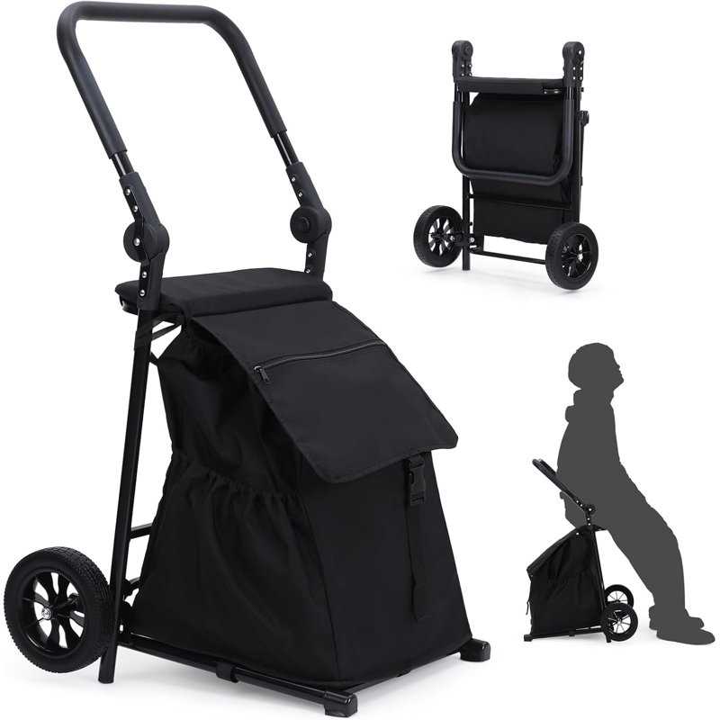 96.3cm H x 54.8cm W Utility Cart