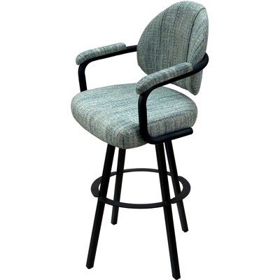 Tabouret de bar pivotant en métal Leandra